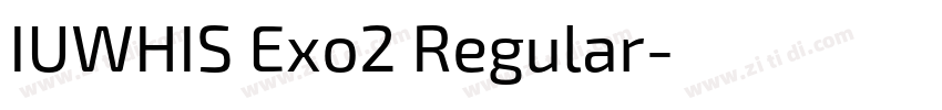 IUWHIS Exo2 Regular字体转换
